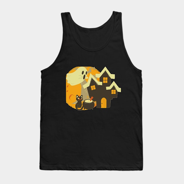 Haunted House Tank Top by ShubShank